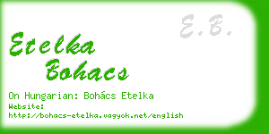 etelka bohacs business card